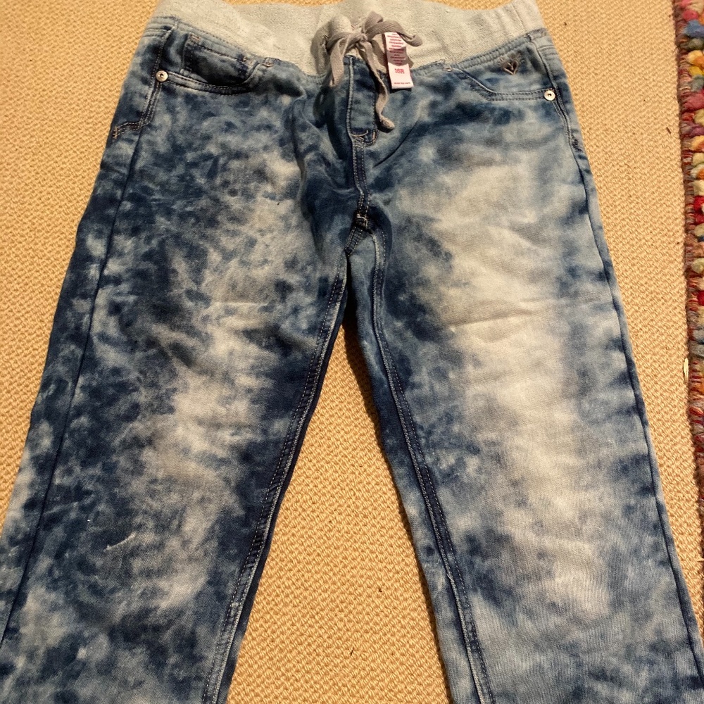 Justice Acid Wash Sweatpant Jean